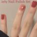 Jelly Nail Polish Red Tea Cherry blossoms Sparkles Crystal Gel Polish and Top Coat Nail Polish 3-in-1 Set Fast Drying and Long Lasting Jelly Nail Varnish Set Red Gel Nail Polish Gift Set - Buy Online on GoSupps.com
