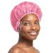 Stay On Satin Anti-Breakage Drawstring Bonnet (Pink)