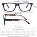 Yuluki 5 Pack Blue Light Blocking Reading Glasses 1.25 for Men Women - Anti Glare Square Frame Computer Readers with Comfort Spring Hinges - Eyestrain Relief - 5 Pack Mix - Buy Online on GoSupps.com