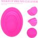 Housoutil Cleaning Pad Makeup Brush Scrubber Pad Portable Washing Tool Cosmetics Brush Scrubber Cleaning Tools Makeup Brush Cleaner Washers Brush Cleansing Pad Cosmetic Brush Fold Silica Gel 14.5x11cm Rosy - Buy Online on GoSupps.com