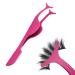 SIBBA eyelash sink Applicator stainless steel curved pointed fishtail false eyelashes extension curl separator clip and distance tongs holder eyelash separator eyes make-up beauty tools