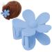 Light Blue Flower Hair Clip - Durable Anti-Slip Claw Clip for Women & Girls | Perfect Styling Accessory - Buy Online on GoSupps.com