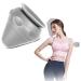 Euioovm Triggerpunkt P cker Fascia Fitness Ball with suction cup massage device for muscle pain and tension of the backs neck arms shoulder for working on the floor and wall (gray)
