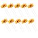 Bridal Wedding Sunflower Hair Pins Clips - 10Pcs Yellow Set for Bridesmaids & Proms - Buy Online on GoSupps.com