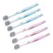 Homsfou 6st crystal -clear toothbrush travel toothbrush toothbrush for children classic toothbrush toothbrushes for adult bristle toothbrush adult cleaning brush travel