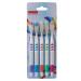 Aznever Dental Care Brush Set - 5 Soft Bristle Coal Toothbrushes for Adults & Kids | Bamboo Carbon Personal Care in Vibrant Colors - Buy Online on GoSupps.com