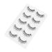 LALAFINA 5 Pairs False Eyelashes Eyelash Long Eyelashes Elf Eyelashes Handmade Eyelashes Cosmetic Eyelashes Artificial Eyelashes False Eye Lashes False Lashes Artificial Fiber Slim Glue 3d