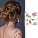 VIWIEU Floral Temporary Tattoos 12 Sheets - Summer Beach Rose Lily Sunflowers Body Stickers for Women & Teen Girls - Water Transfer Fake Tattoo Art for Festival, Halloween & Costume Party - Buy Online on GoSupps.com