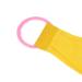 Double Sided Exfoliating Back Scrubber with Coarse Sand | Handle for Body Washing Shower - Yellow - Buy Online on GoSupps.com