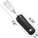 YPC Adaptive Utensils - Easy Grip Silverware Set for Elderly & Disabled - Includes Fork, Spoon, and Rocker Knife - Ideal for Arthritis, Tremors, and Parkinson's - 3 Piece Utensil Set - Buy Online on GoSupps.com