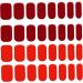 Gel Nail Stickers Cuttable Semi Cured Gel Nail Strips Full Nail Wraps Nail Polish Stickers (UV Lamp Required but Not Included) Dark Red - Buy Online on GoSupps.com