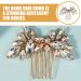 DEARMAMY Hair Comb Flower Rhinestone Hair Decoration Bride Hair Side Comb Hair Accessory - Buy Online on GoSupps.com
