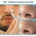 Nasal Hair Cutter - Double Sided Nose Hair Knife & 360 Nostril Hair Remover Tool for Men & Women - Includes Soft Cleaning Brush - Buy Online on GoSupps.com