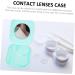 Homsfou Colored Contact Lens Container Kit | Shiny Frame Travel Case & Storage Box | International Shipping Available - Buy Online on GoSupps.com