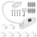 DHOUTDOORS 8PCS Window Restrictor Kids Window Door Cable Lock Child Baby Safety Security Wire Catch for Home Public and Commercial Applications with Screws Keys White - Buy Online on GoSupps.com