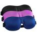 ZEKUI Sleeping Eye Mask 3D Contour 100% Blackout Eye Mask Travel/Siesta Eye Shade Soft and Comfortable Yoga Meditation Blindfold for Men and Women(Black Blue Purple)