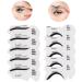 Set of 10 eyeliner stencils different styles quick and time-saving flexible and handy for school training office