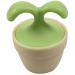Jikoiuty Mini Plastic Green Leaf Shaped Grip Relaxing Body Foot Roller Ball Massager