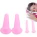 4PC Silicone Massage Cups Set - Moisture Absorption Cupping Therapy for Body Care & Daily Household Use (Pink) - Buy Online on GoSupps.com