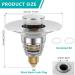 Abizarch 2Pcs Sink Plug Universal Bathroom Sink Plug with Strainer Pop Up Sink Hole Plug Cover Stainless Steel Push Sink Plug for 33 to 40mm Drain Holes Sturdy Rustproof Sink Plug for Bathroom Kitchen - Buy Online on GoSupps.com