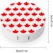 Canada Flag Maple Contact Lens Travel Kit - Portable Cute Box with Mirror for Daily Use - Buy Online on GoSupps.com