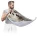 Beard Bib Apron Cute Dog Beard Hair Catcher for Men Shaving Fathers Day Anniversary Christmas Gifts for Dad Husband Beard Bib with 2 Suction Cups