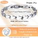Vicmag Magnetic Bracelet for Women | Ultra Strength Titanium Steel | Magnetic Gift Box & Removal Tool | Silver Leaf Design - Buy Online on GoSupps.com