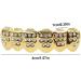 Gold-Plated Teeth Gold-Plated Braces with Diamonds Shiny Rhinestone Grille Covers Copper-Plated Gold Tooth Caps for Parties lower teeth - Buy Online on GoSupps.com