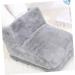 Inoomp Foot Matte Winter Shoes - USB Heated Plush Slippers & Foot Warmers for Ultimate Comfort | Soft Gray Heating Mat & Cushions for Office & Home - Buy Online on GoSupps.com