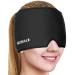 IGOHEALS Migraine Relief Cap  Headache Relief Hat for Migraine  Compressed Ice Head Wrap Wearable Comfortable &Strechable for Tension Relief  Puffy Eyes  Sinus &Stress Relief-Black Black without top