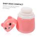 Pink Powder Puff Box for Newborns - Fluffy Body Powder Holder for Infants - Talcum Powder Bottles for Home Use - 10X7CM - Buy Online on GoSupps.com