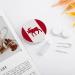 Moose Emblem On Canadian Flag Round Case For Contact Lens Kit Storage Box with Mirror Printed - Buy Online on GoSupps.com
