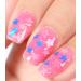 DouborQ Sparkling Shimmer Iridescent Nail Polish Long-lasting Sequins Nail Art Varnish (Pink) - Buy Online on GoSupps.com