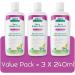 Aleva Naturals Bubble Bath - Long Lasting Moisture for Sensitive Skin Made with Natural and Organic Ingredients with Fresh Berry Scent for Newborn Babies and Toddlers Value Pack 3 x 240ml - Buy Online on GoSupps.com