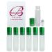 Beauticom Glass 10ml 1/3 oz Roller Bottles with Metal Cap Stainless Steel Roll Balls for Essential Oil Aromatherapy Perfume Lip Gloss Lip Balm Roll on Bottles (30 Bottles GREEN)