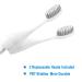 Perzsi Travel Toothbrush with Built-in Toothpaste Case - Folding Handle, Soft Bristles, White - Buy Online on GoSupps.com