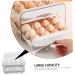 UKCOCO Plastic Drawers Egg Storage Box Egg Tray for Refrigerator Fridge Bins Refrigerator Egg Drawer Refrigerator Supplies White 21.5x22.5x14cm - Buy Online on GoSupps.com