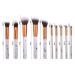 10-Piece Cocohot Marble Makeup Brush Set - Professional Eyeliner Foundation & Blending Brushes for All Skill Levels | International Shipping Available - Buy Online on GoSupps.com