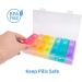 7 Day Weekly Pill Organizer 3 Times a Day - Non-BPA Food Grade Plastic - Lightweight & Travel Friendly - Ideal for Supplements, Vitamins & Medications - Buy Online on GoSupps.com