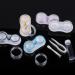 Yucool Colorful Contact Lens Container Set - Travel Holder No Leak Storage with Tweezers Removal Pistons & Mini Bottles - Buy Online on GoSupps.com