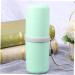 FRCOLOR Green Toothbrush Holder & Toothpaste Storage Cup Medium Travel Tumbler Organizer - Buy Online on GoSupps.com