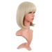MapofBeauty 12 Natural Female Short Straight Hair BOB Wig - White Gold | International Shipping Available - Buy Online on GoSupps.com