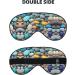 Beach Colored Pebbles Print Double-Sided Eye Mask Soft and Light Blocking for Enhancing Sleep Quality - Buy Online on GoSupps.com