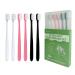 EasyHonor Extra Soft Toothbrush for Sensitive Gums Micro Fur Manual Toothbrush  20000 Soft Floss Bristle for Pregnant Women  Elderly  etc. (2black+2white+2pink All White Bristle)