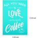 YeulionCraft Love-Coffee Silk Screen Stencil for DIY Home Decor & Fabric Painting - Buy Online on GoSupps.com
