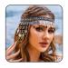 Reaky Sequins Head Chain Boho Tassels Headbands Silver Star Headpiece Pearl Hairband Festival Hair Accessories for Women