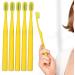 Verdant Touch Brace Toothbrush - 5 Pack Soft Interdental Toothbrush for Comfortable Bathroom Use - Yellow - Buy Online on GoSupps.com