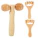 Massage roller fascia roll wood 3PCS/SET Hand Massage Roller Massage devices for waist leg leg Hands Fascia rod wood massage roller wood full body muscle massage and release
