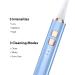 Sonic Electric Toothbrush for Adults - Rechargeable 120 Days Battery 38000 VPM 3 Modes 2 Min Timer Metal Cover - 5 Colors Available (Blue - Buy Online on GoSupps.com