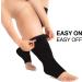 Zeta Open Toe Wide Calf Plus Size Compression Socks 20-30 mmHg - XX-Large Black - Buy Online on GoSupps.com